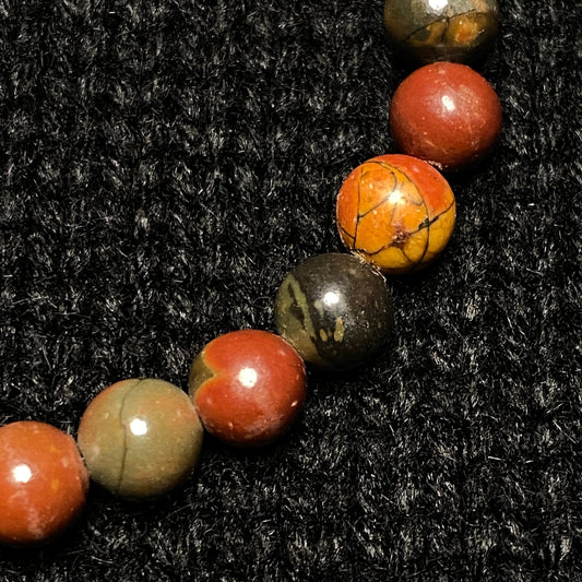 Natural "Red Creek" Jasper Bracelet (6mm)