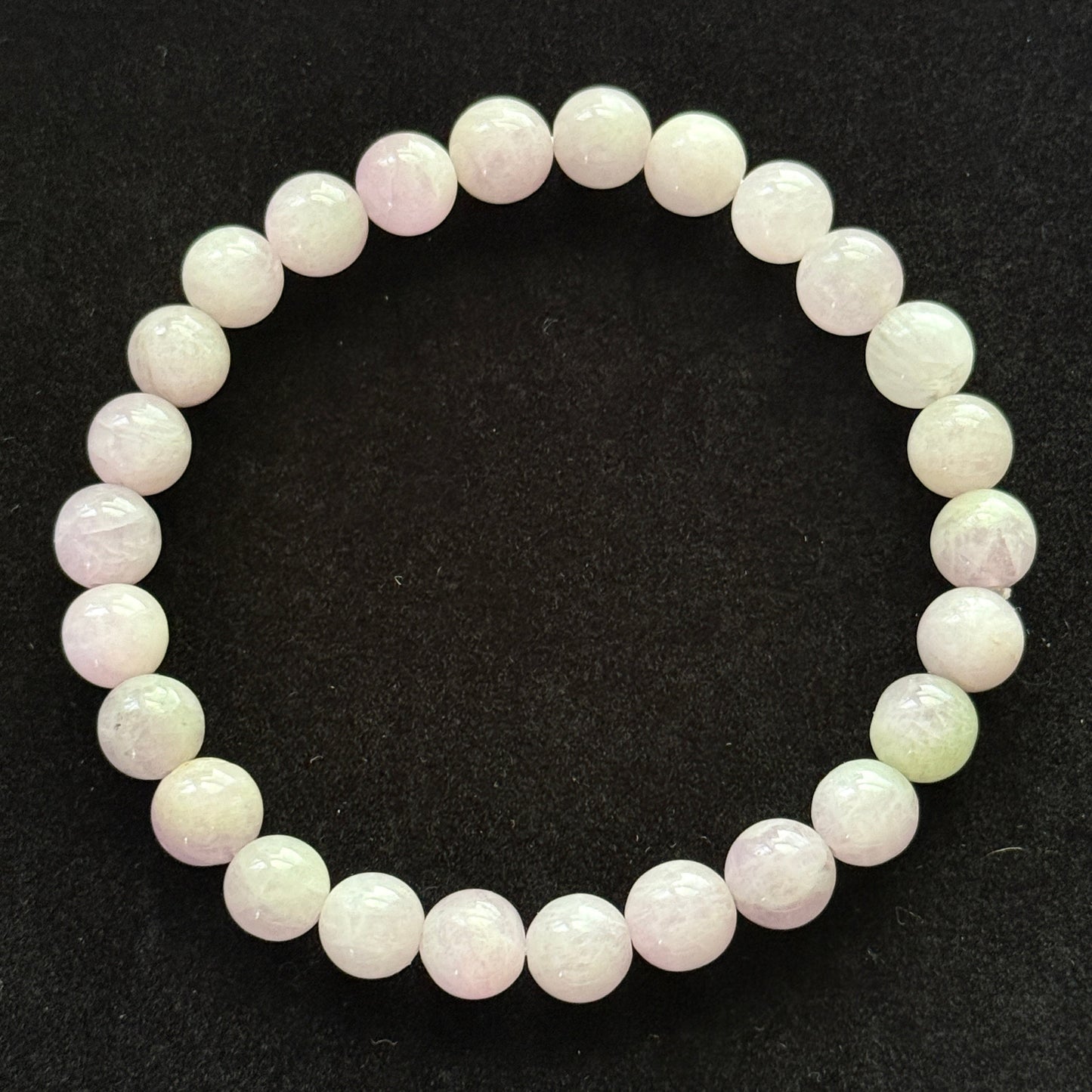 Kunzite Crystal Bracelet (8mm beads)