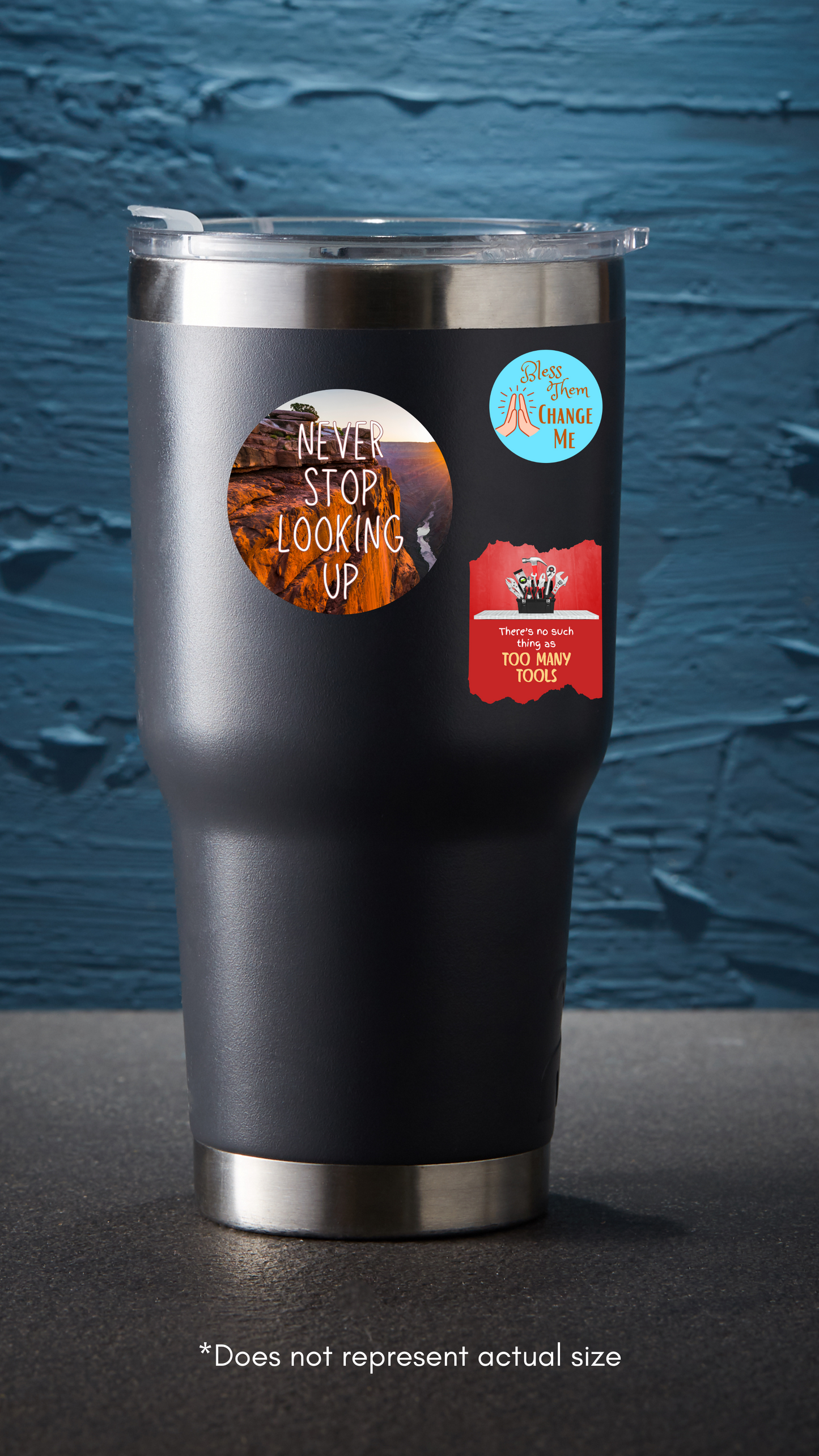 Inspiring Program "Let Go and Let God" Grand Canyon Vinyl Sticker 3”