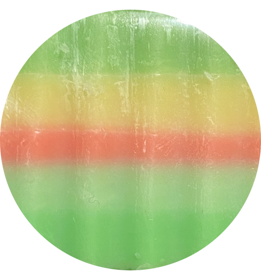 Watermelon Lemonade - Rich Luxurious Lather and Colorfully Layered Bath Soap