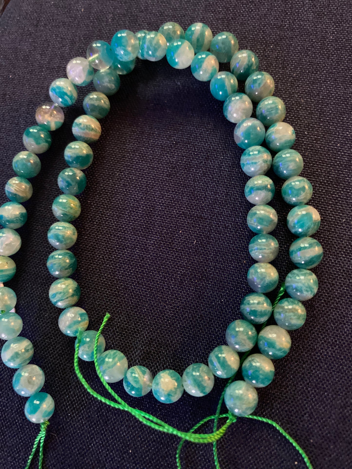 Rare Green Banded Amazonite Bracelet (6mm)