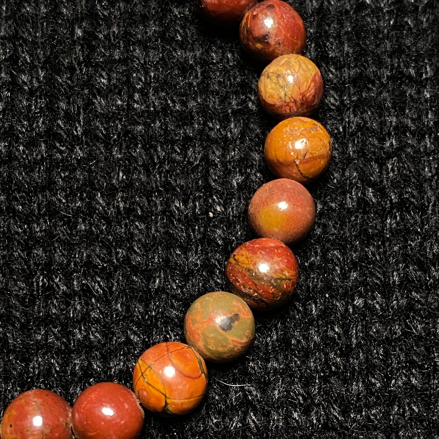 Natural "Red Creek" Jasper Bracelet (6mm)