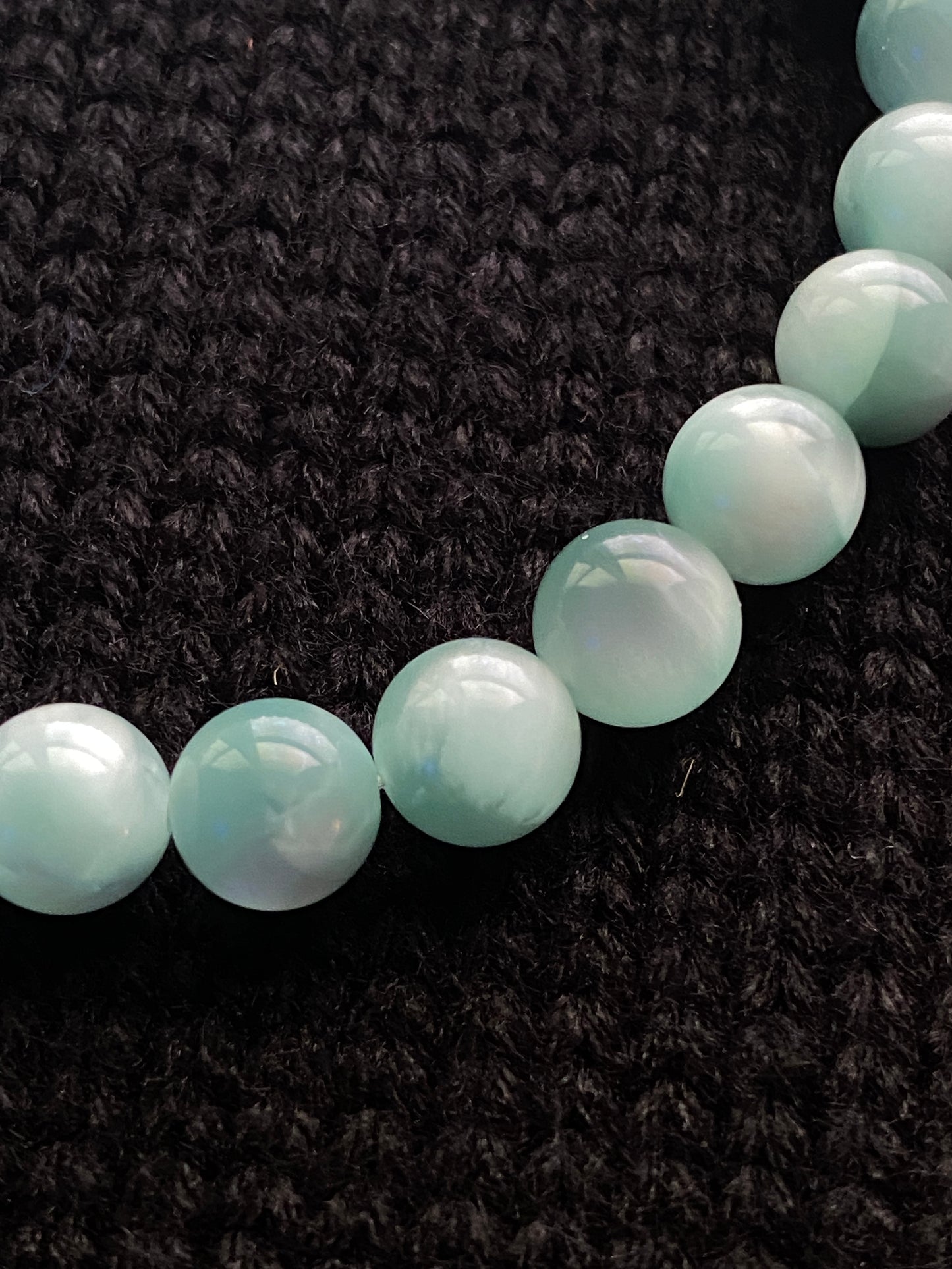 Chatoyant Green Moonstone Gemstone Bracelet (8mm)