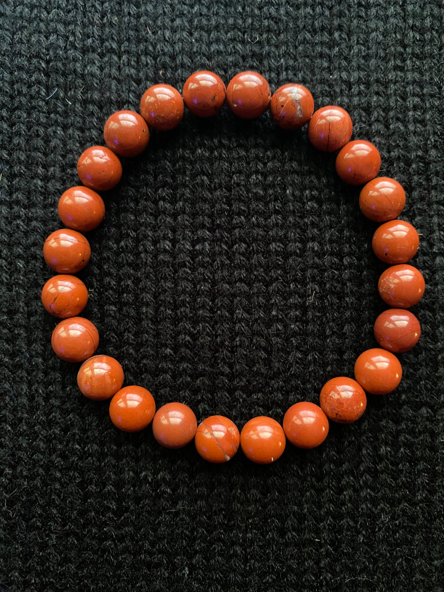 Red Jasper Gemstone Bracelet (8mm)