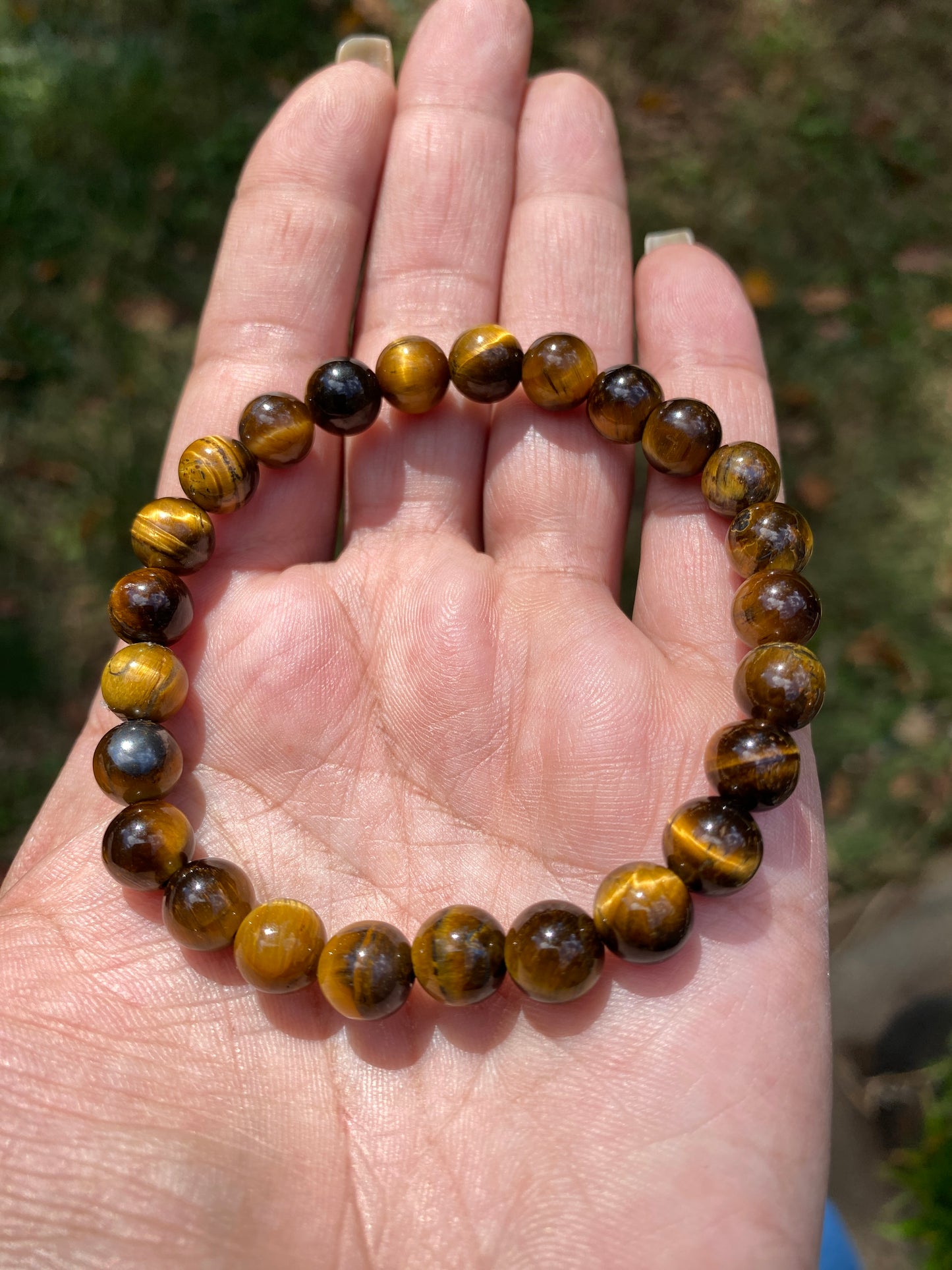 Tiger's Eye Crystal Bracelet (8mm)