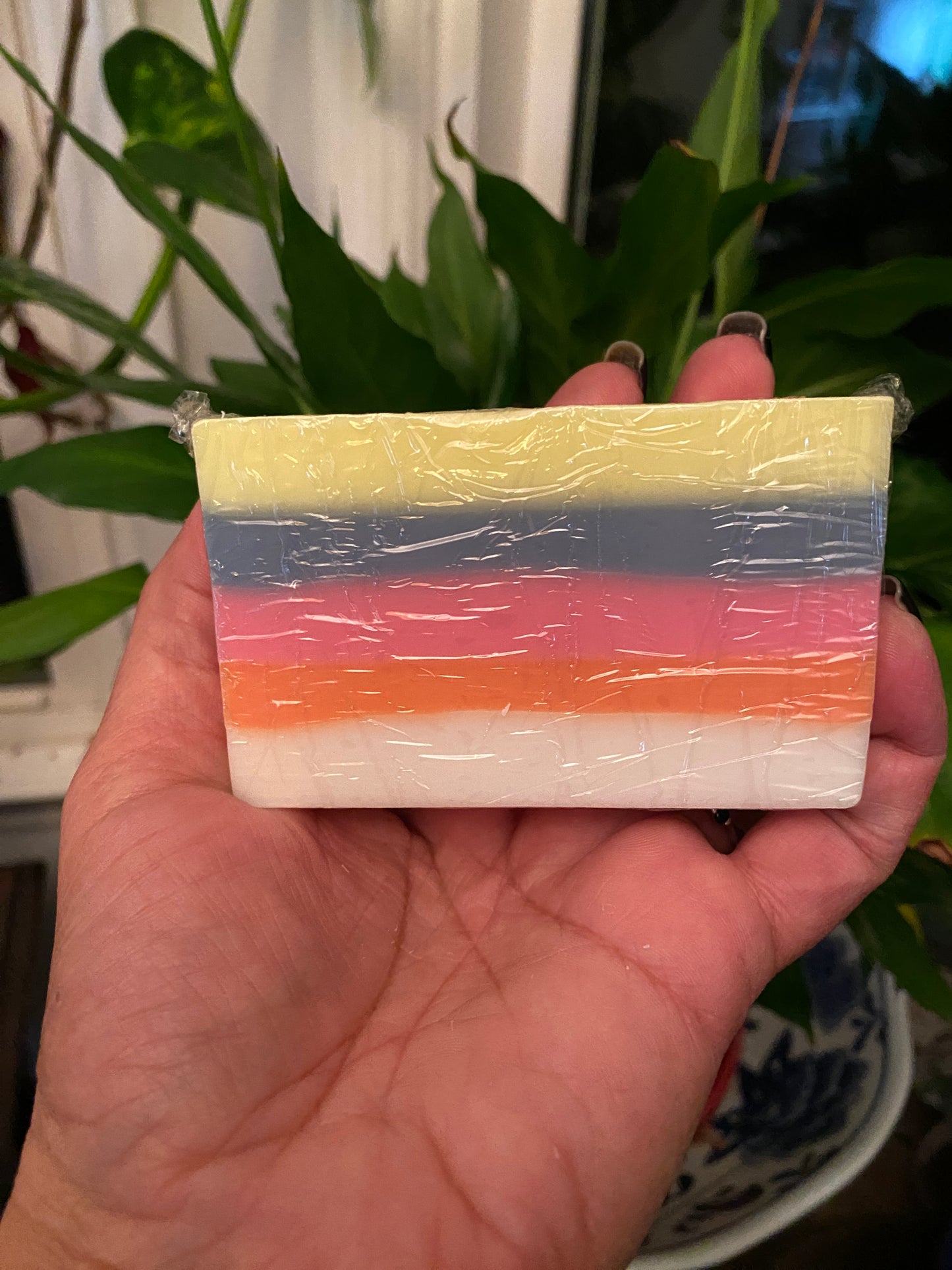 Fresh Fruit Tart - Luxuriously Rich Lather - Colorfully Layered Bath Soap with White Tourmaline