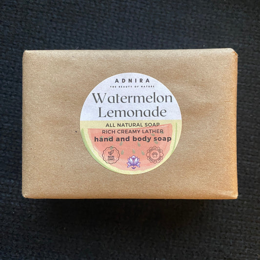 Watermelon Lemonade - Rich Luxurious Lather and Colorfully Layered Bath Soap