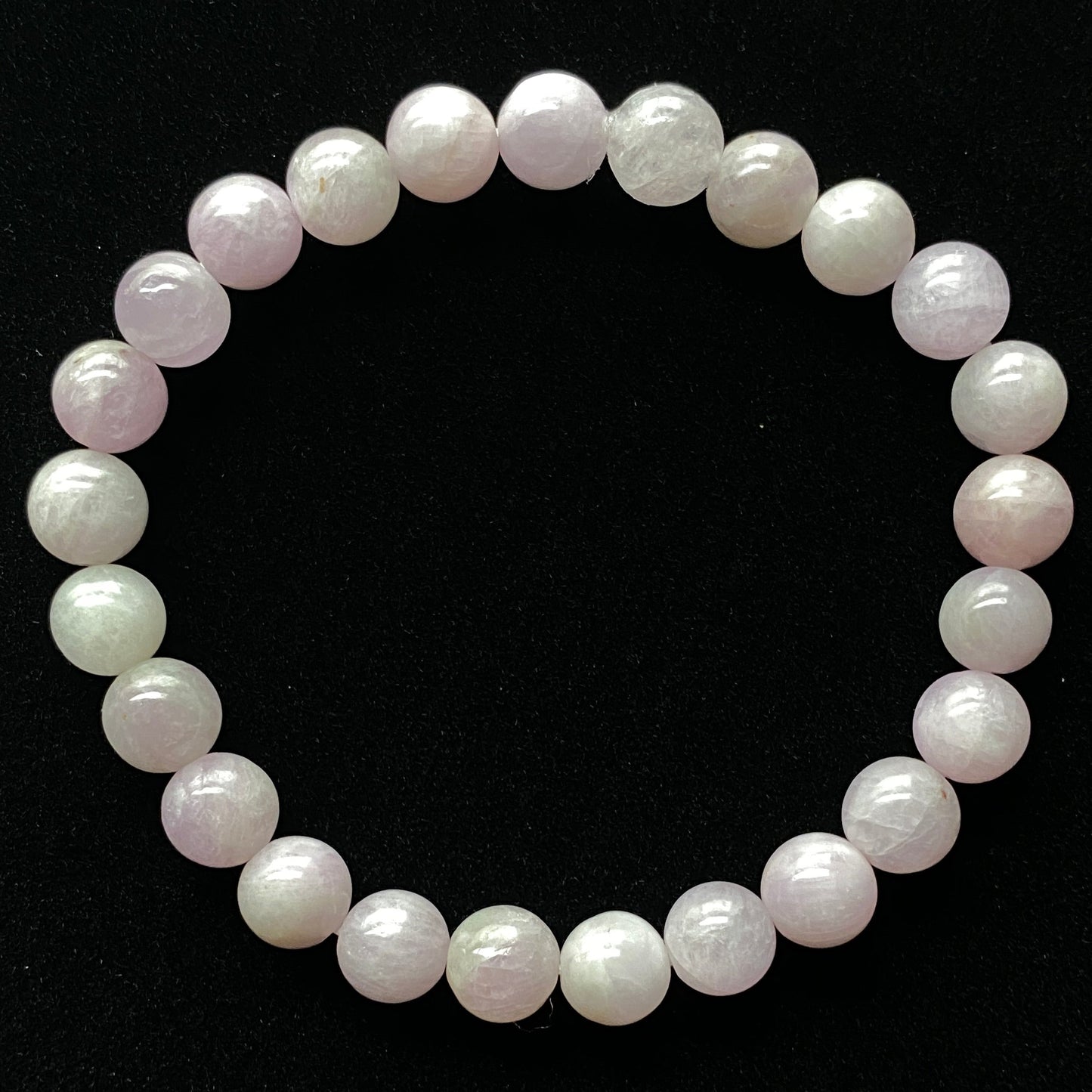 Kunzite Crystal Bracelet (7.5-8mm beads)