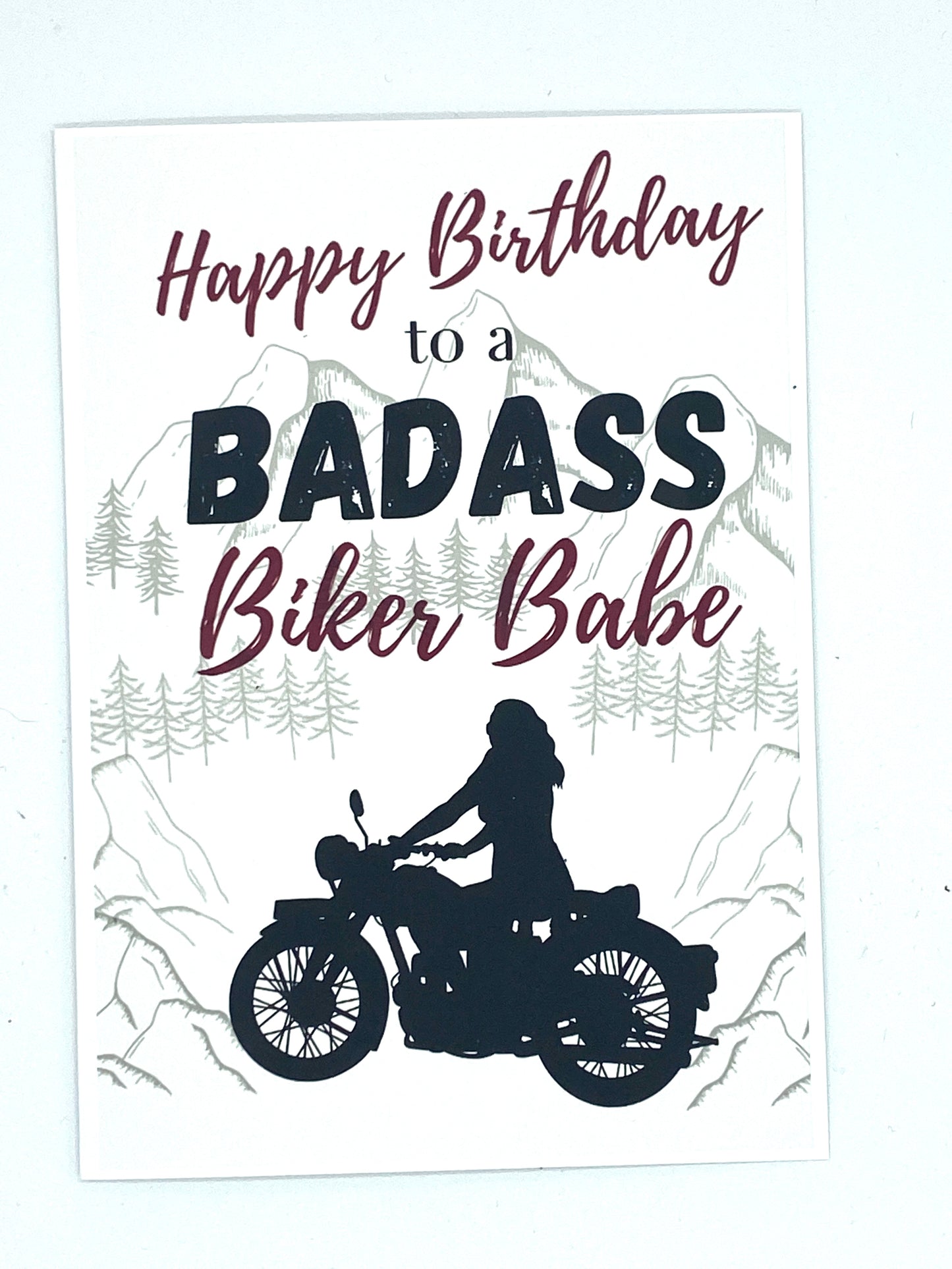 Lady Biker - Happy Birthday