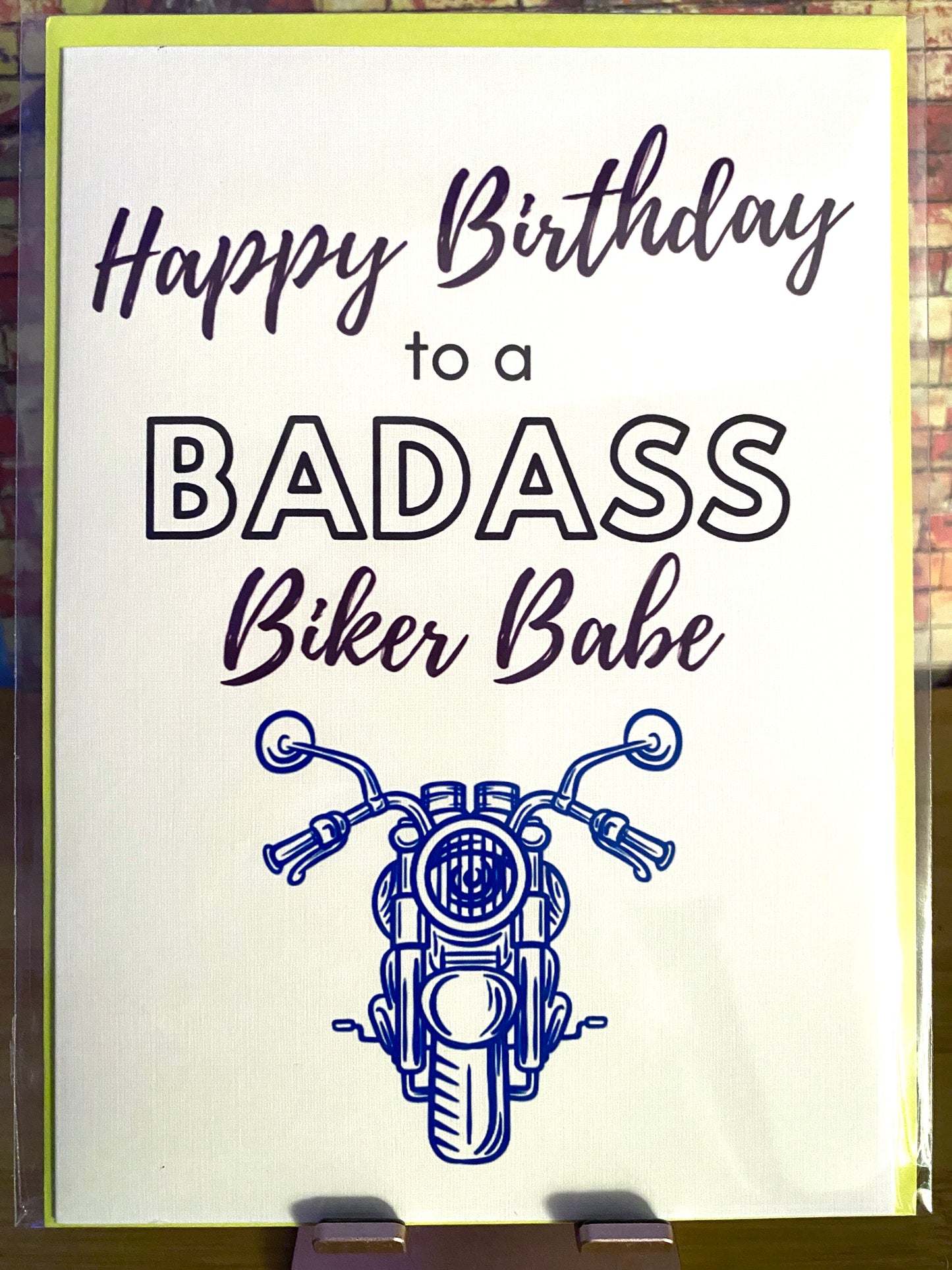 Lady Biker - Happy Birthday