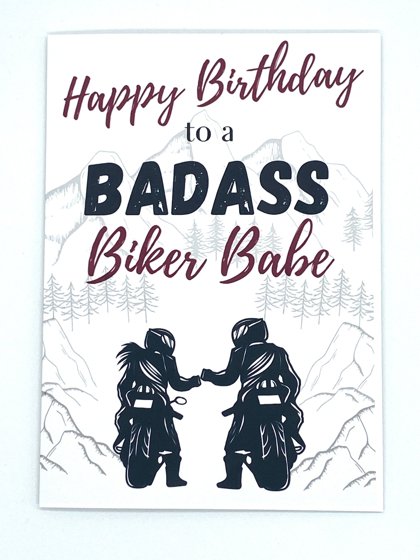 Lady Biker - Happy Birthday