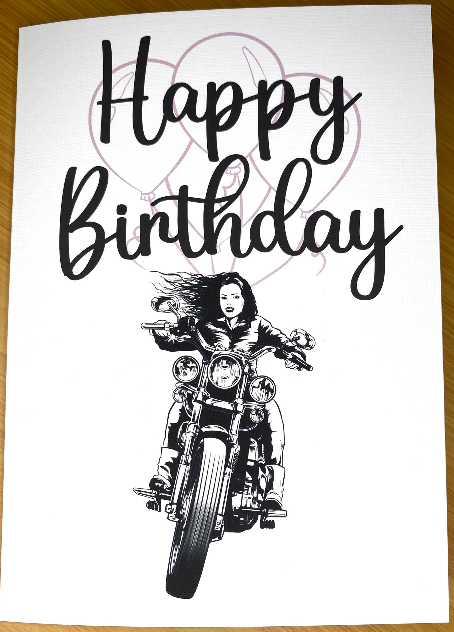 Lady Biker - Happy Birthday