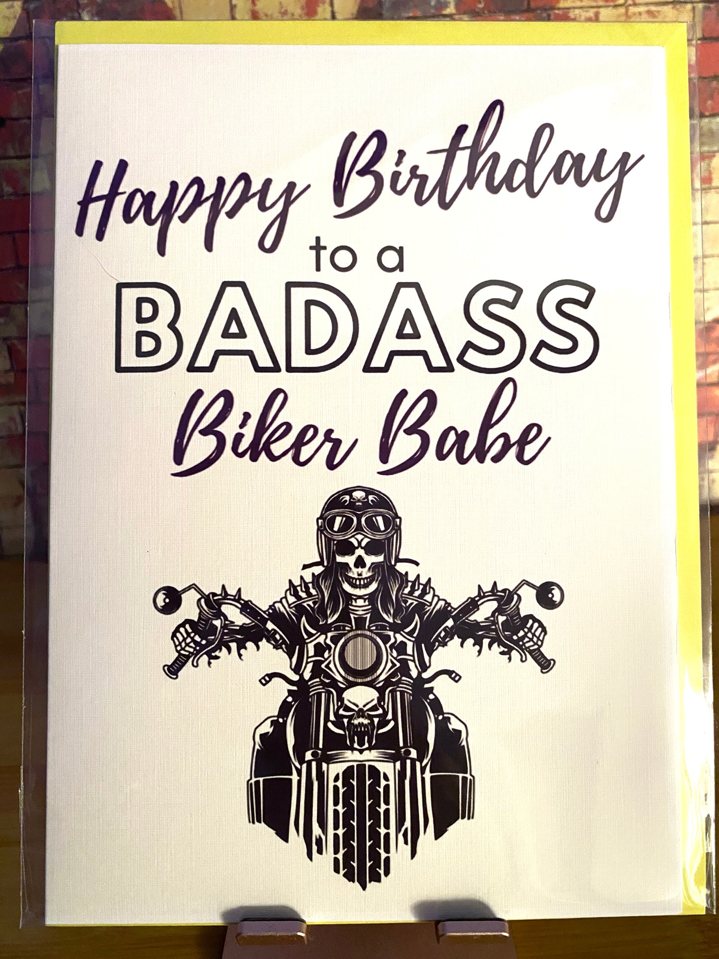 Lady Biker - Happy Birthday