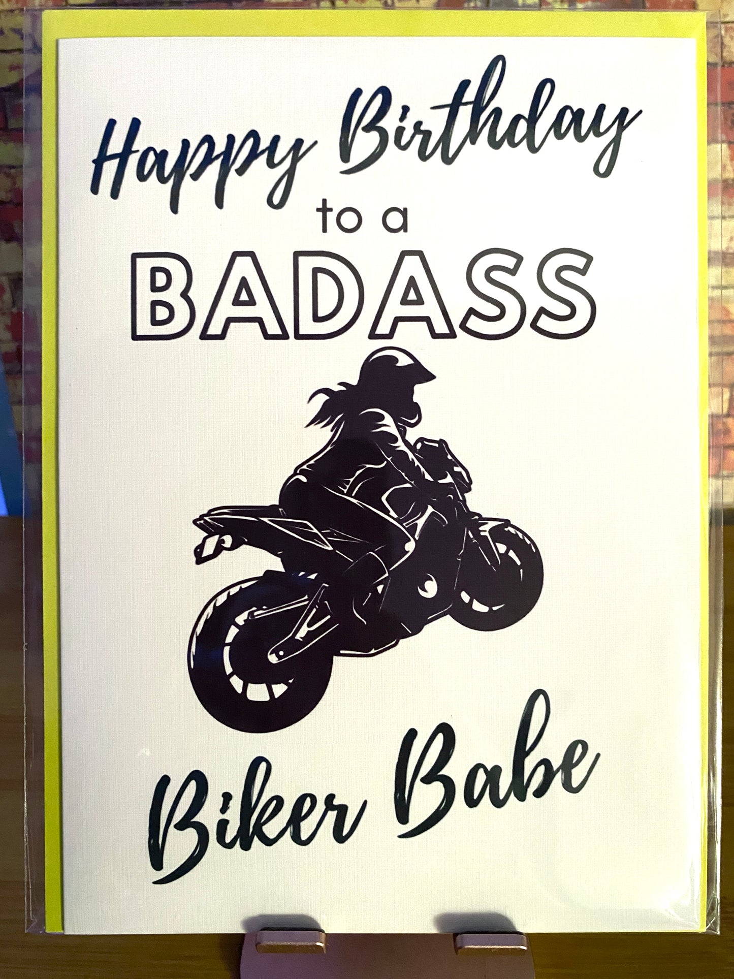 Lady Biker - Happy Birthday