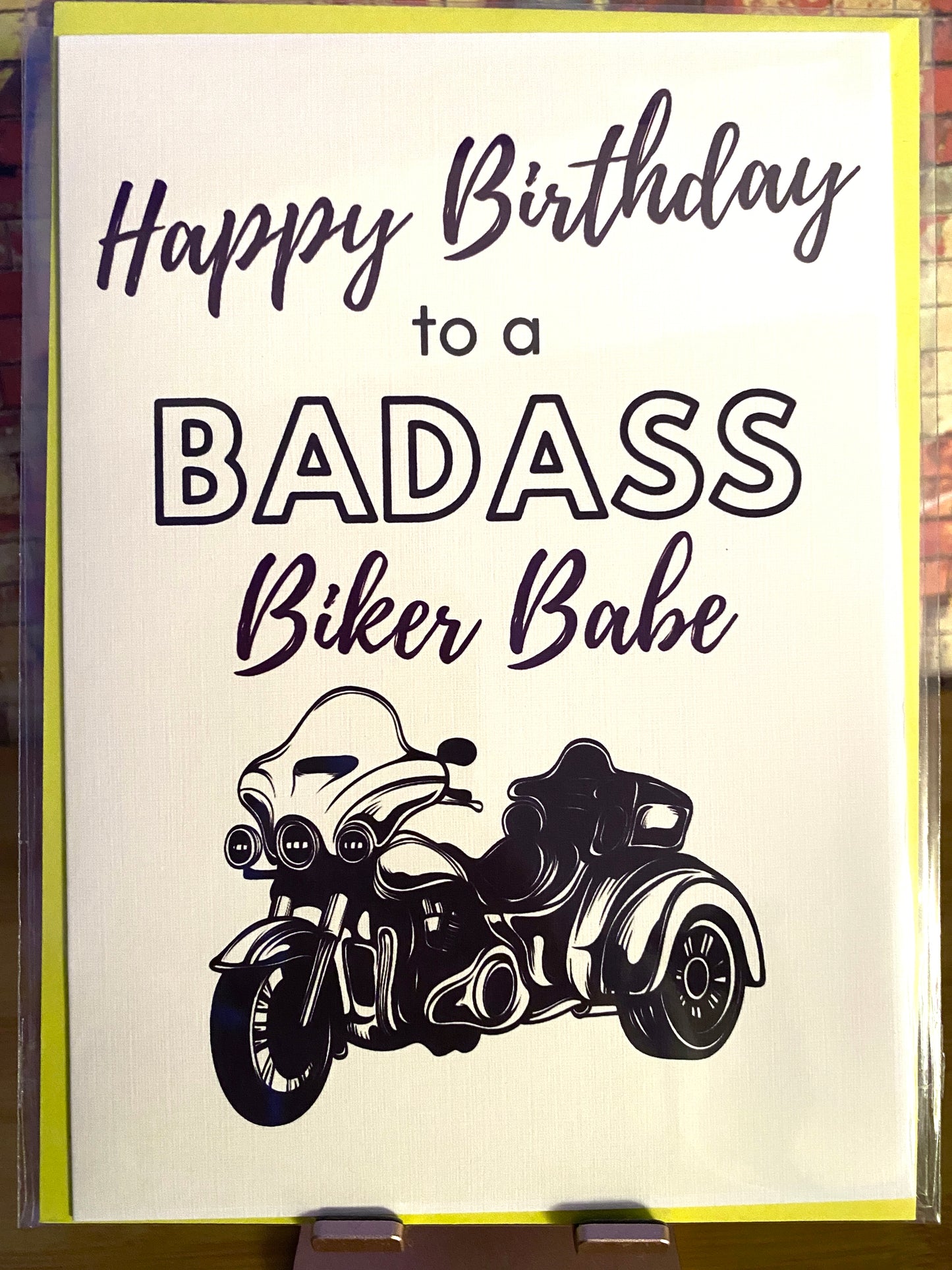 Lady Biker - Happy Birthday